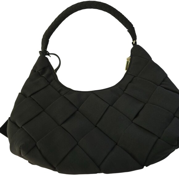 Jason Wu NWOT Black Woven Crescent Shoulder Bag 17"x9" - Picture 3 of 6